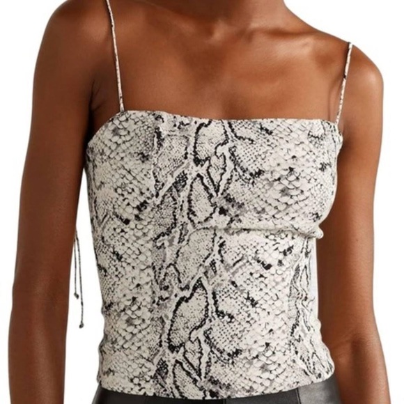 Reformation snake print Meyer top size 8 - Picture 3 of 3